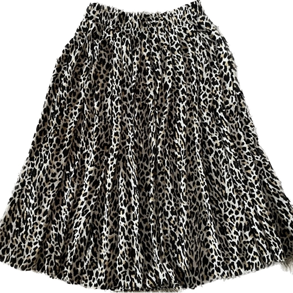 J Crew Leopard Skirt Sz 00 Pleats - Picture 2 of 15